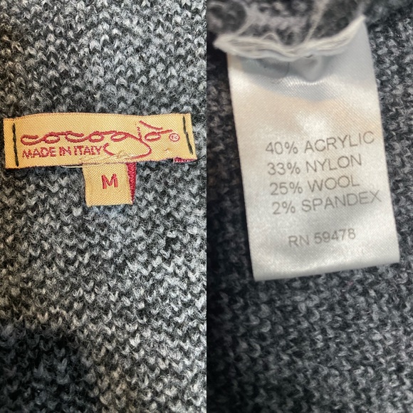 Cocogio long sleeve button up wool blend cardigan sweater size medium - Picture 3 of 7